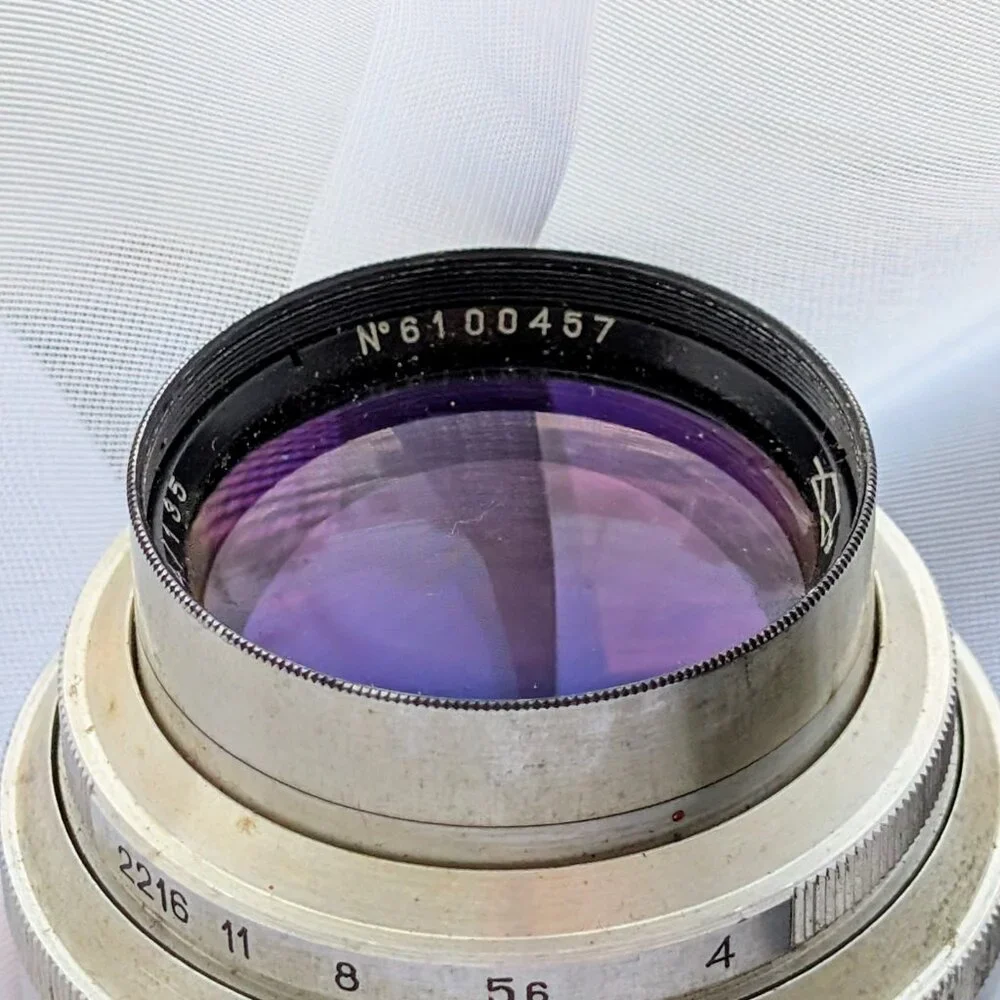 Vintage Russian Soviet USSR Jupiter-11 f4/135mm No. 6100457 Lens With Box
